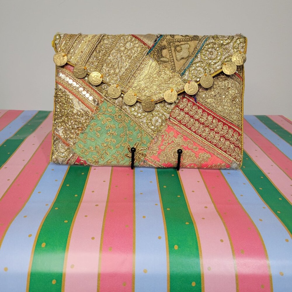 Indian Banjara Handmade Embroidered Clutch Purse